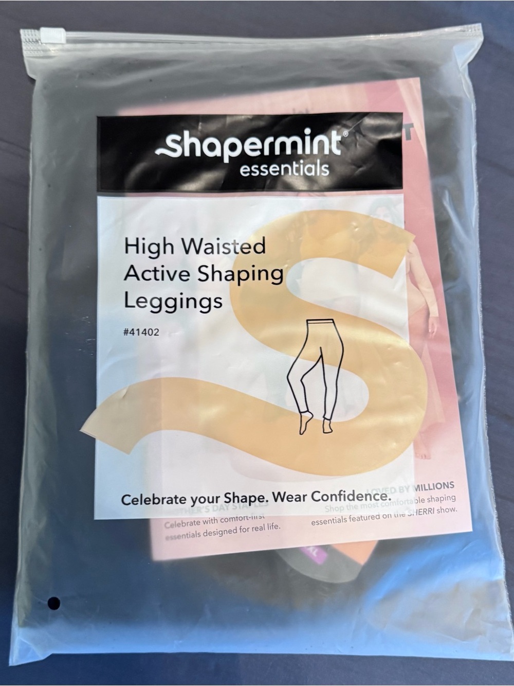High-Waisted Active Shaping Leggings 41402 2XL Black New in package